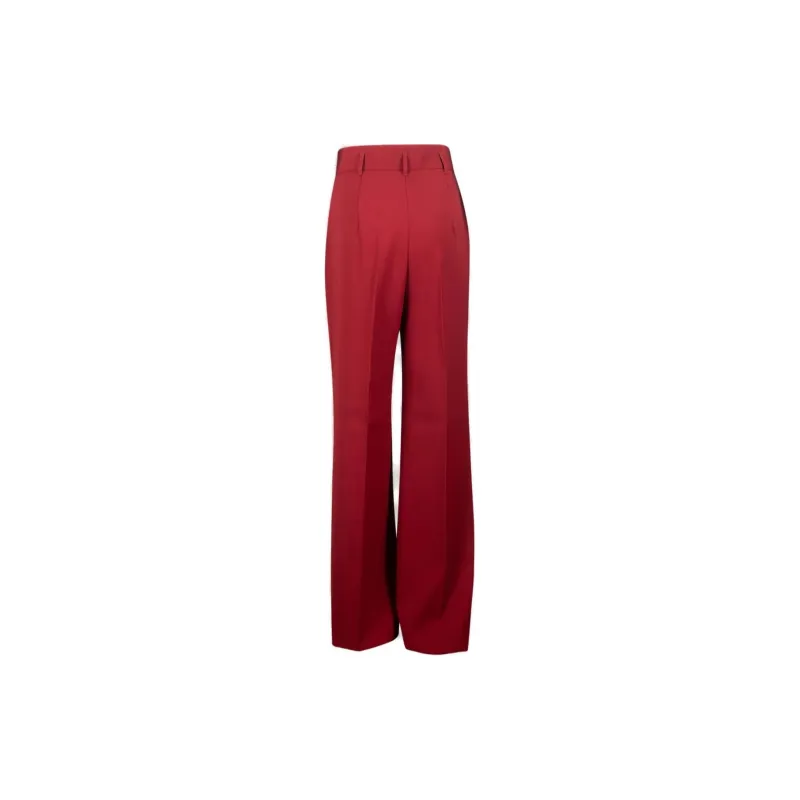 MaxMara Studio High Waisted Straight Leg Trousers-1