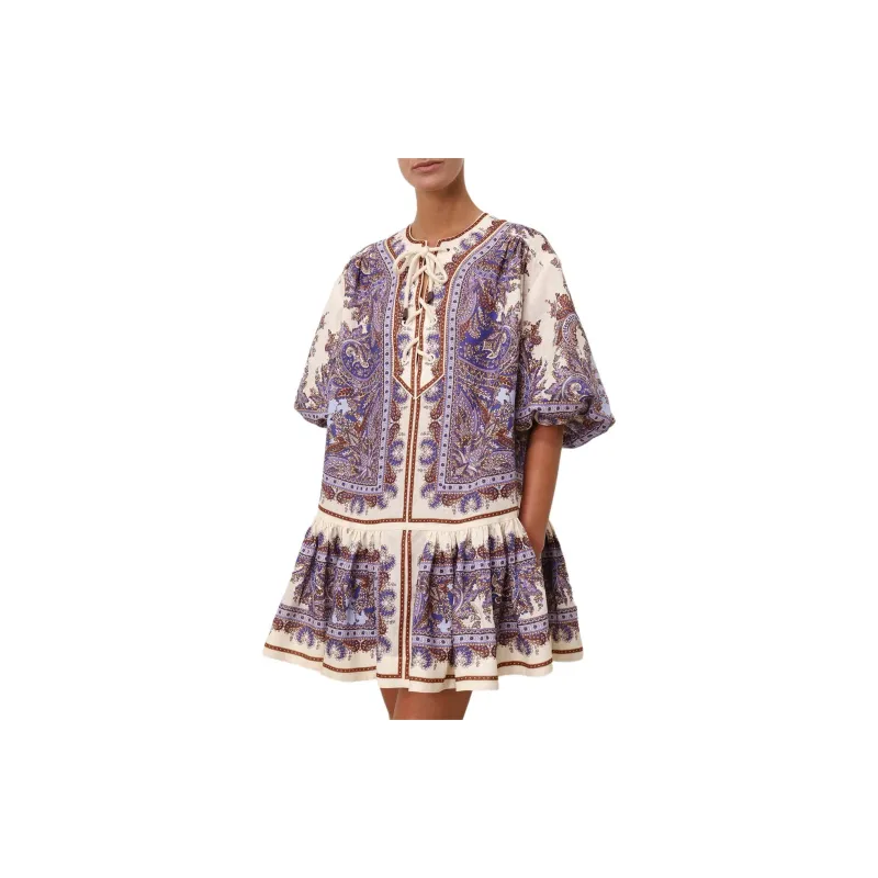 Zimmermann All Over Printed Mini Dress-4