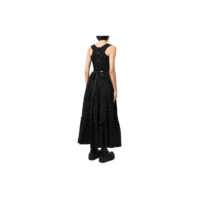 NATASHA ZINKO Corset-style Panelled Midi Dress-2