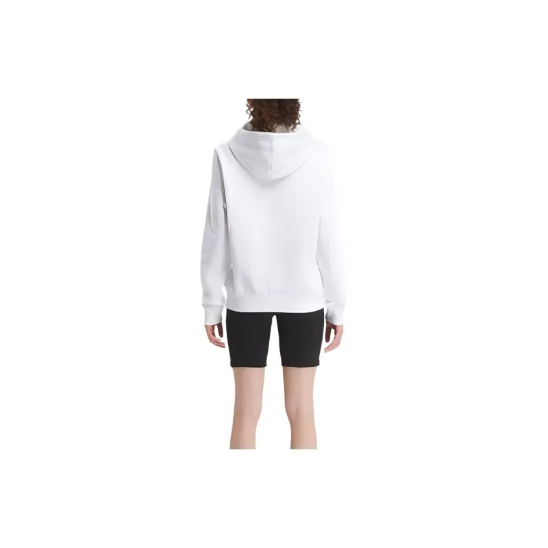 Reebok Identity Big Logo Fleece Hoodie Sweatshirt Women's White-2