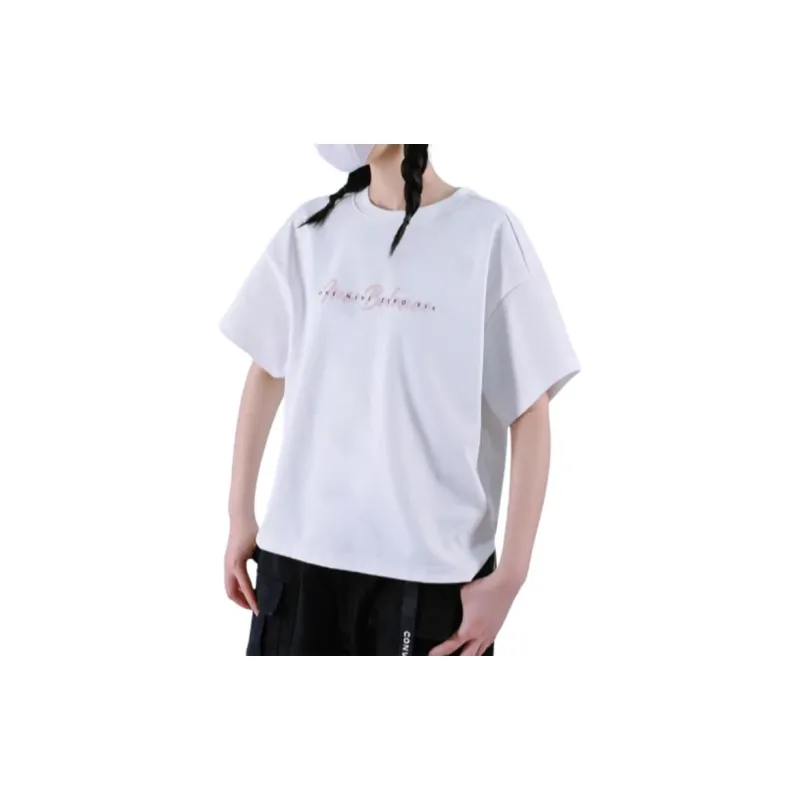 New Balance IU Drop Shoulder Sleeve T Shirt Women's White-3