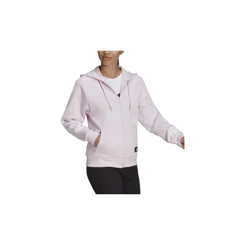 Adidas W FI 3S FZ REG Sweatshirt Women's Pink-3