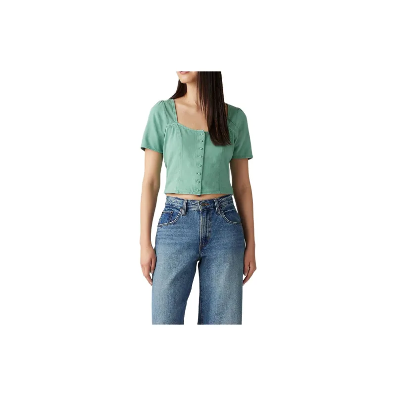 Levis Shirts Women's Green-1