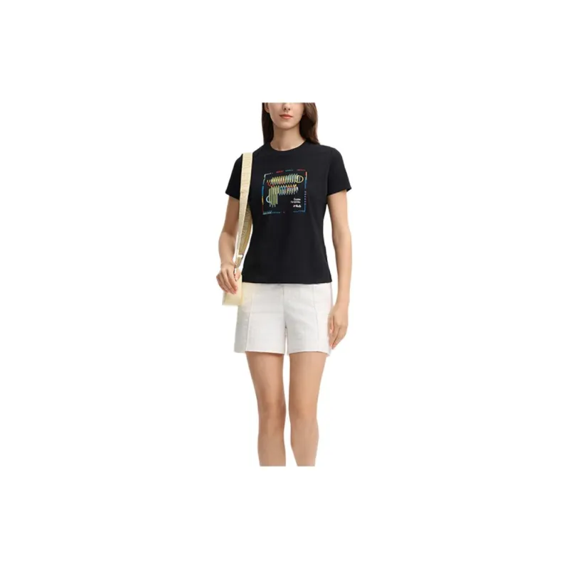 FILA Heritage T-Shirt Women's Jet Black-2