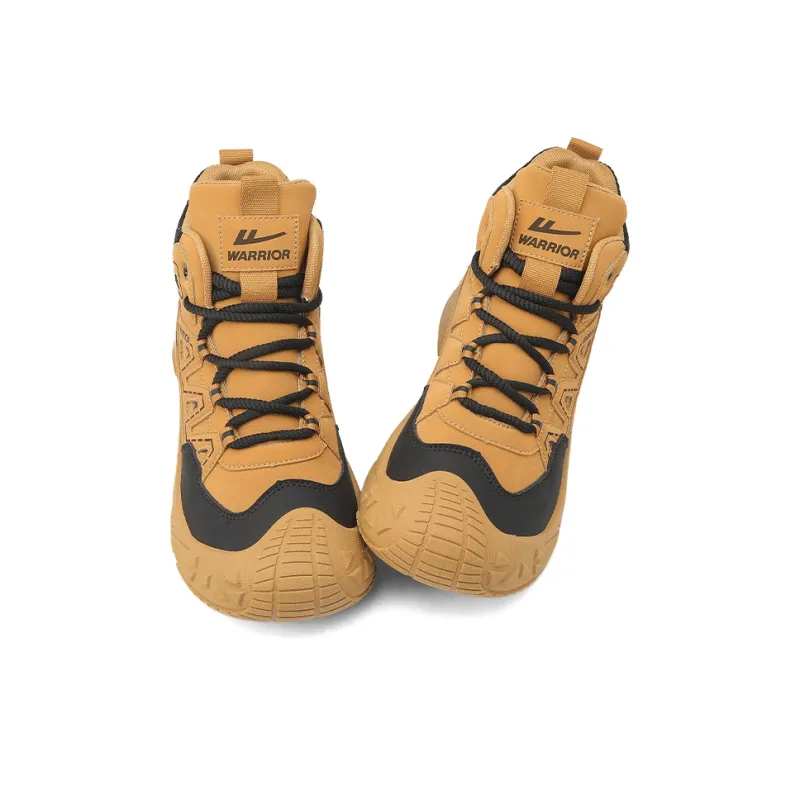 Warrior High Top Hiking Shoes Men's Earth Yellow Black-1