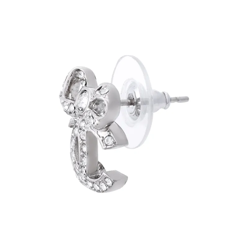 CHANEL 2000s Cc Rhinestone embellished Earrings-2