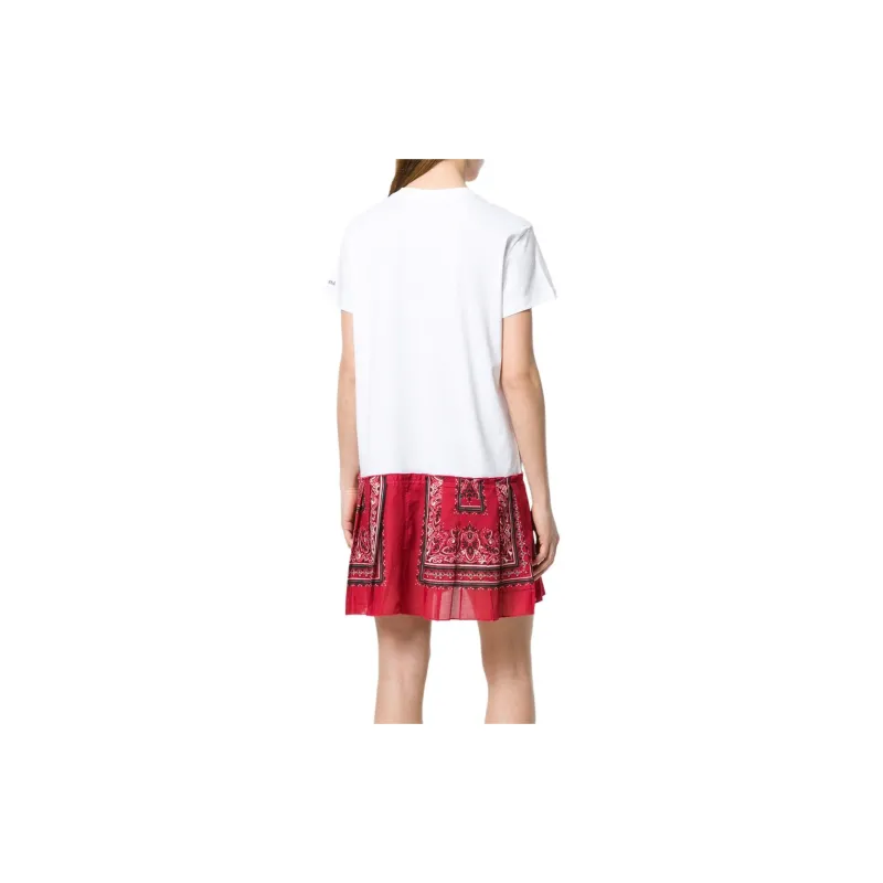 RED VALENTINO Short Sleeved Dresses Women's White-2