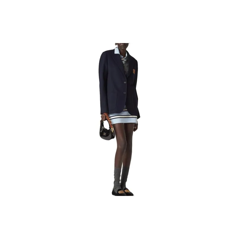 MIU MIU Casual Short Skirts Women's Light Blue-2