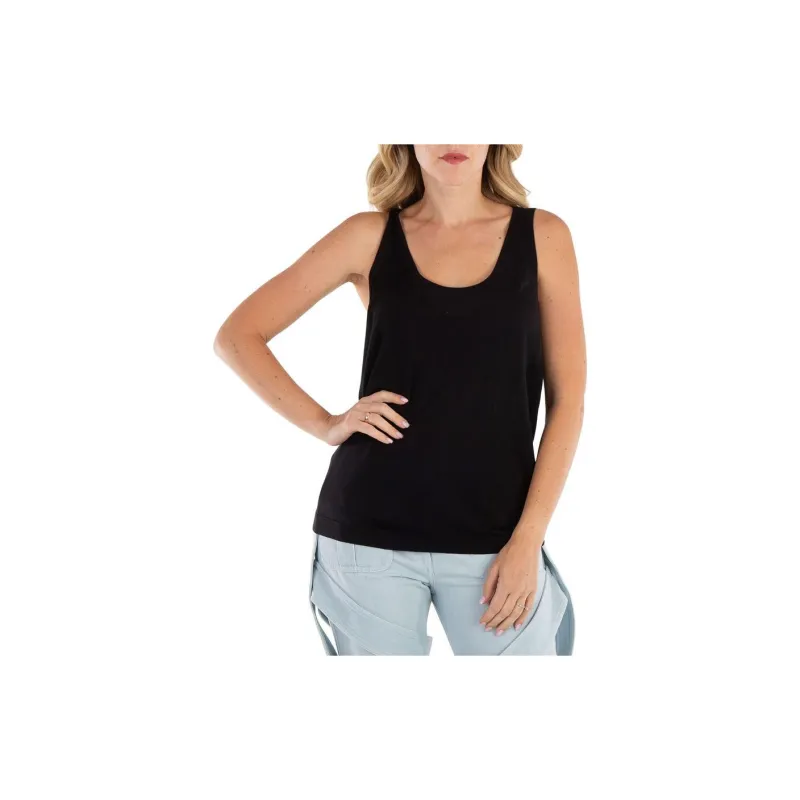 Burberry Tank Tops Women's Black-2