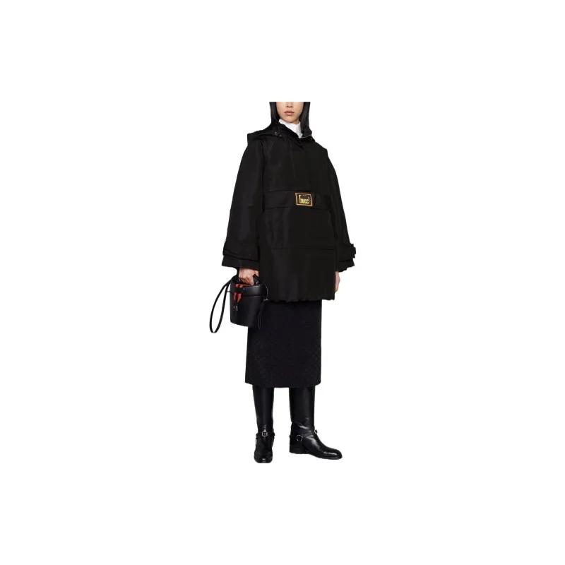 GUCCI Silk Anorak Black-1