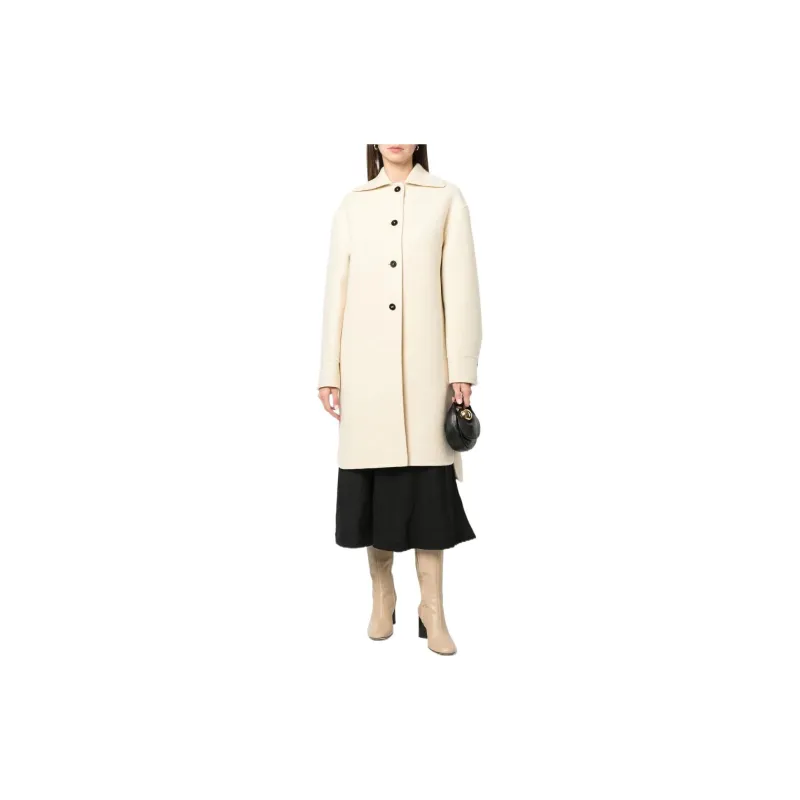 JIL SANDER Single-Breasted Oversized Coat-1