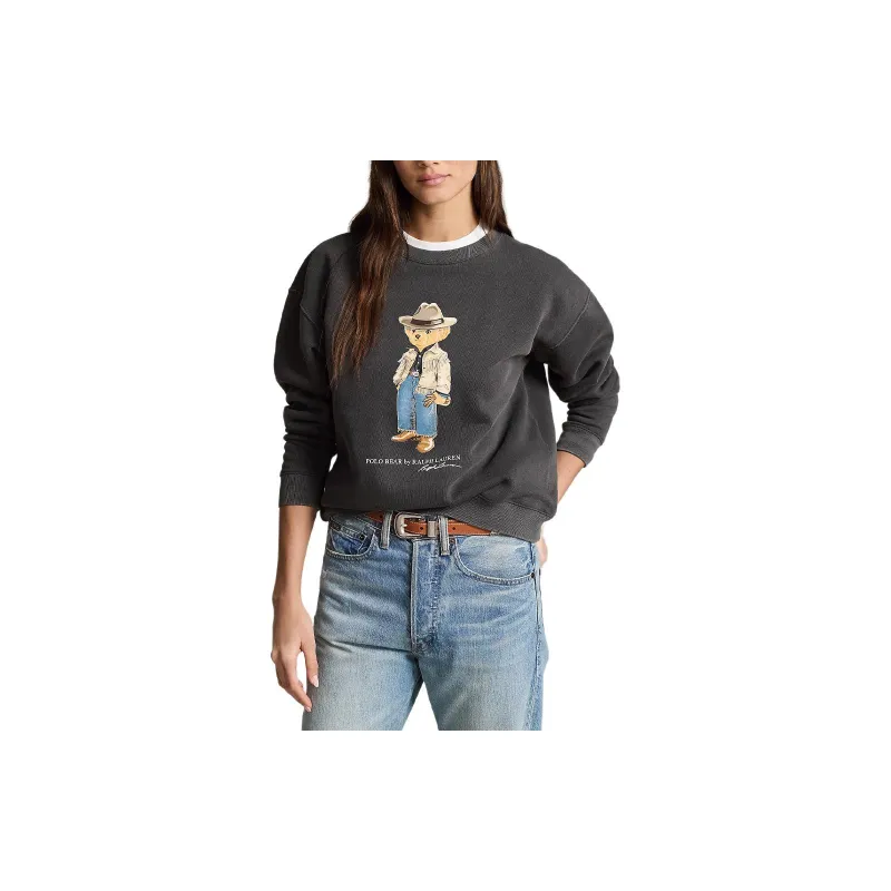 Polo Ralph Lauren FW24 Sweatshirt Women's Pebble Black-2
