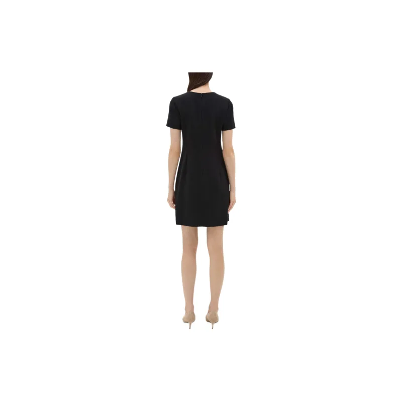 THEORY Short Sleeved Dress Women's Black-2