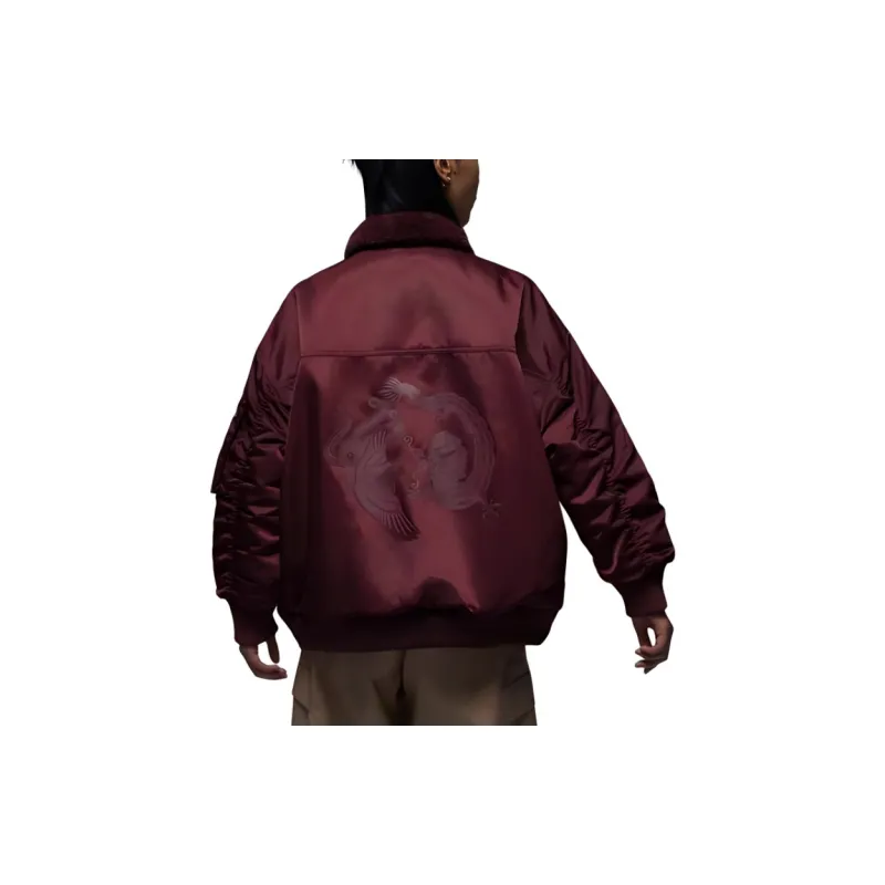 Jordan Jackets Women's Burgundy-3