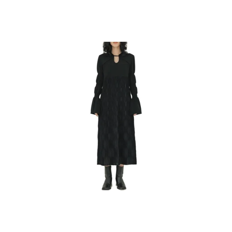 PUBLIC TOKYO Long Sleeved Dresses Women's Black-2