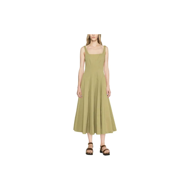 Staud Slip Dresses Women's Khaki-1