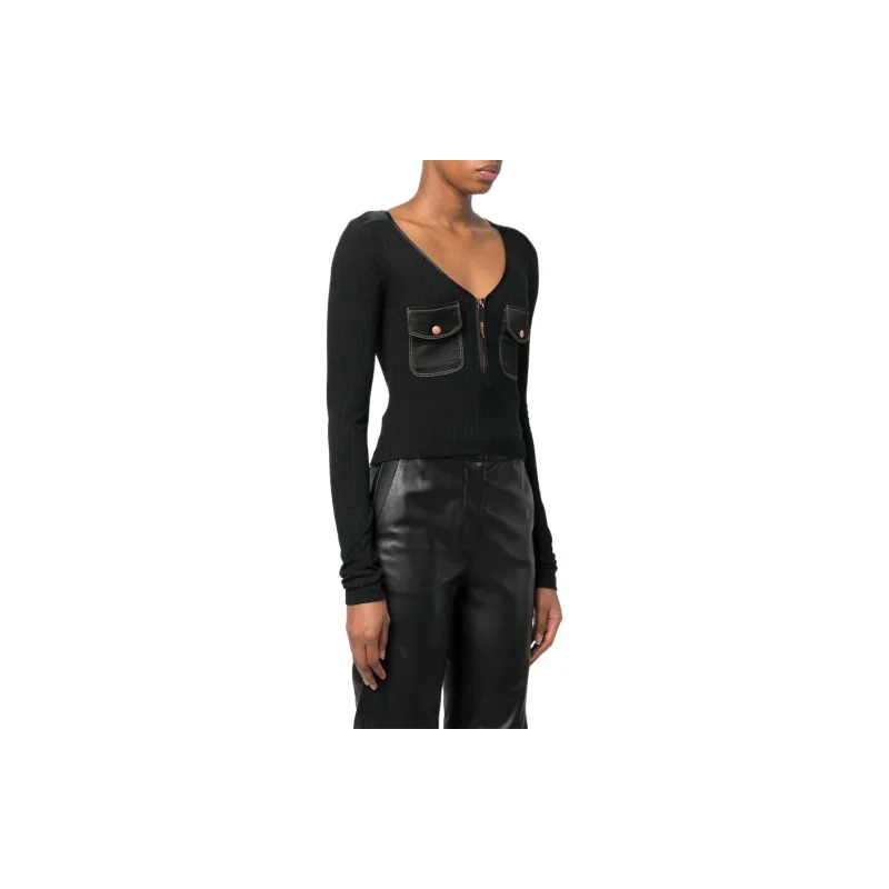 DIESEL Crop Tops Women's Black-3