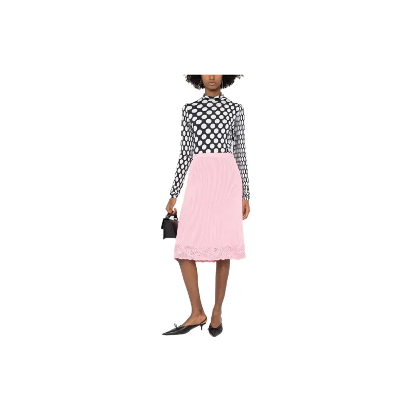 Balenciaga SS22 Casual Long Skirts Women's Pink-1
