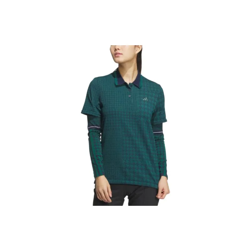 Adidas PRIMEKNIT Polo Shirt Women's Marine Blue-1
