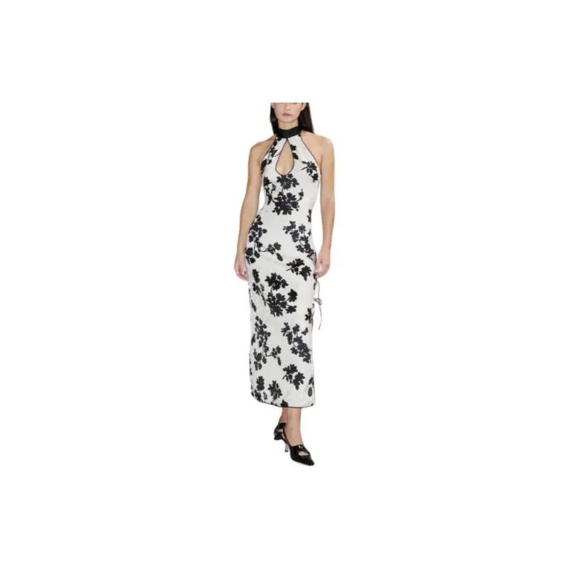 AMLUL Sleeveless Dress Women's White-3