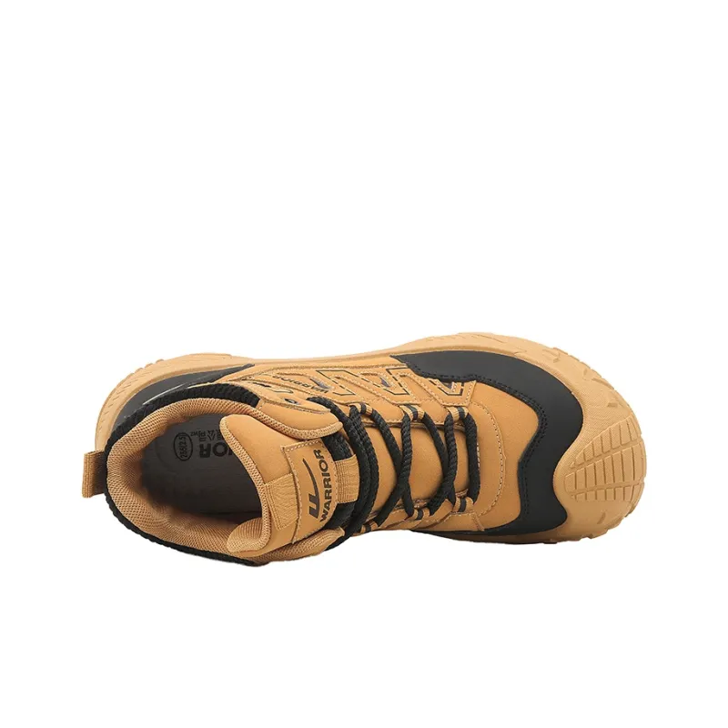 Warrior High Top Hiking Shoes Men's Earth Yellow Black-3