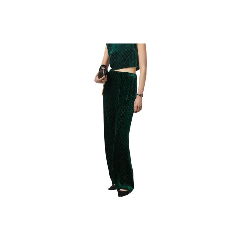 GUCCI Casual Pants Women's Green-2