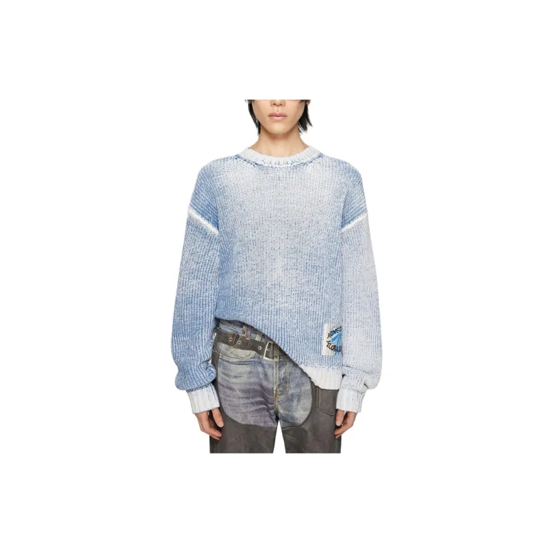 Acne Studios Logo Patch Long Sleeved Knitted Jumper-2