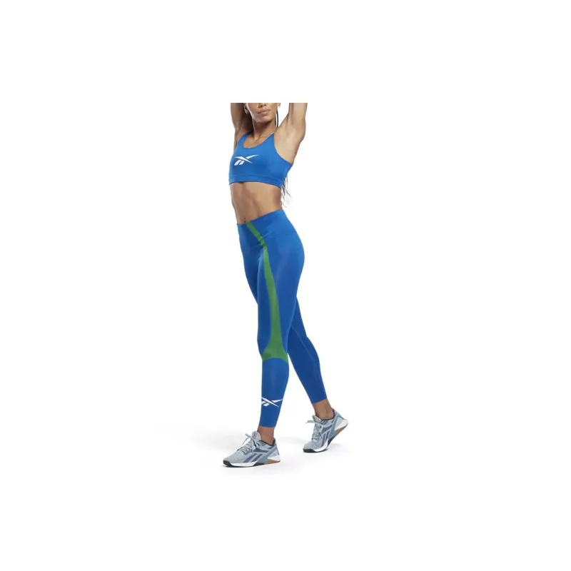 Reebok ID TRAIN BIG LOGO BRA Sports Underwear Women's Blue-1
