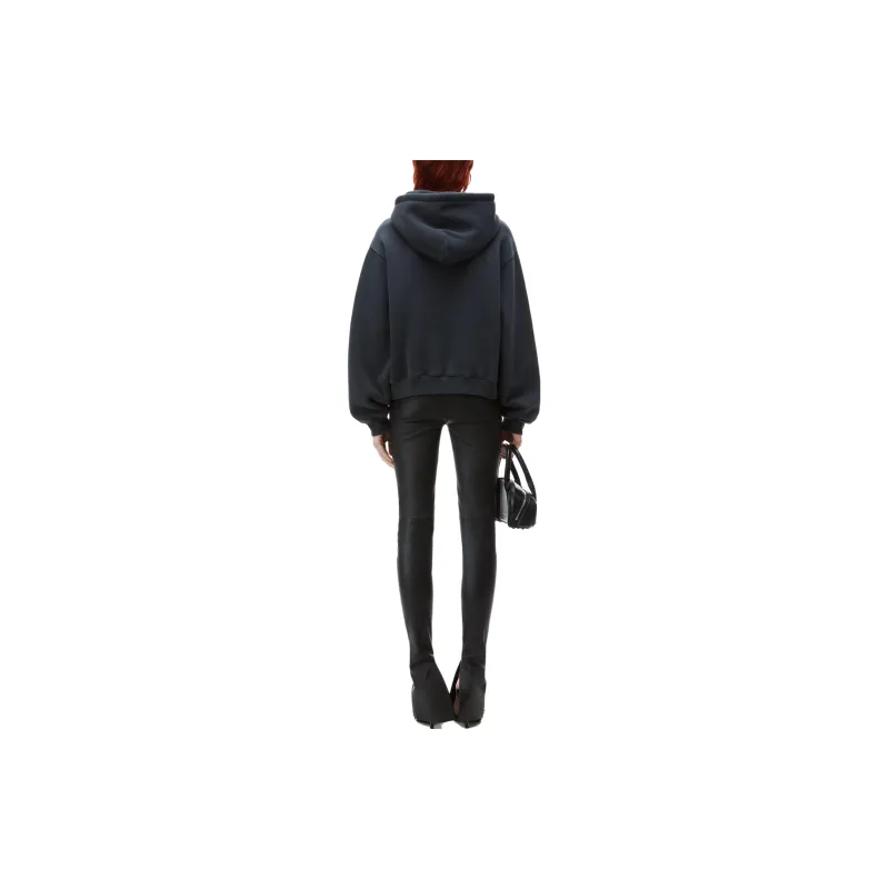 Alexander Wang Logo Printed Drawstring Hoodie-2