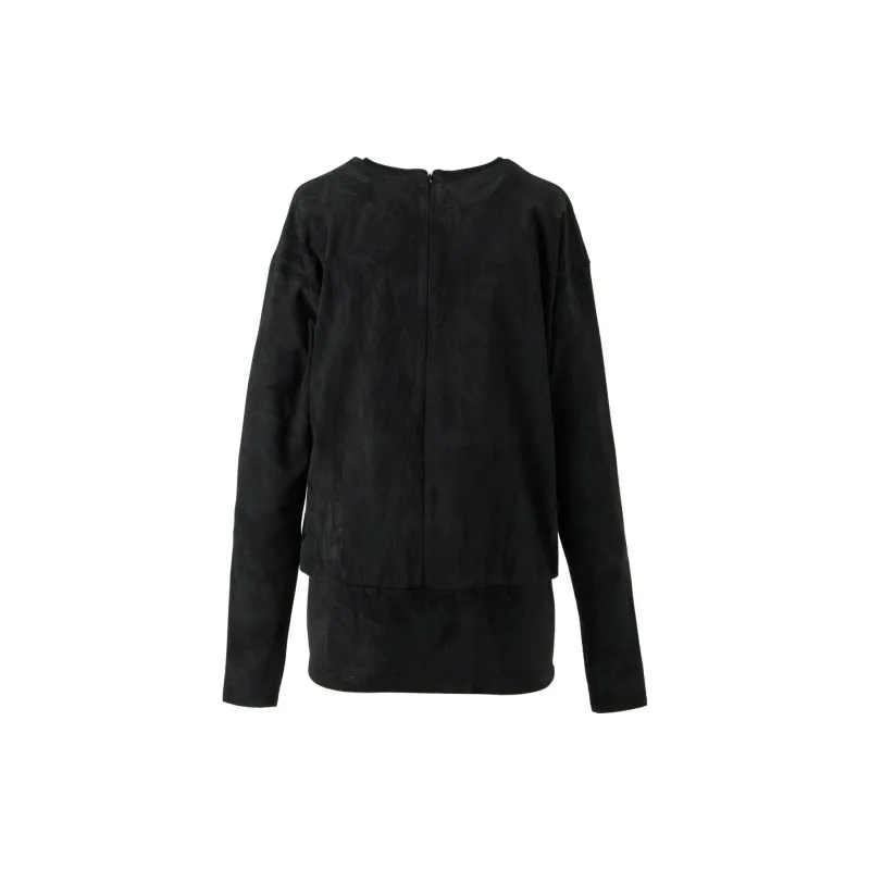 Onitsuka Tiger PRINTED Drop Shoulder Sleeve T Shirt Women's Black-1
