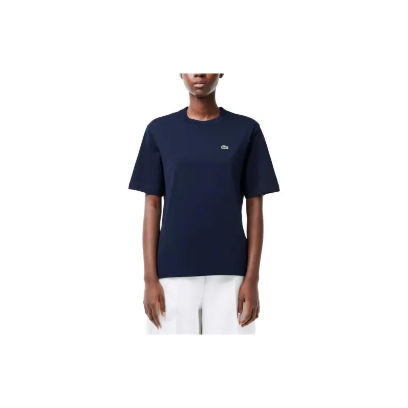 LACOSTE Regular T Shirt Women's Blue-2