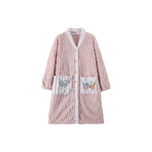 Qiao Ni Tong Pajama Robe Women's Cameo Brown