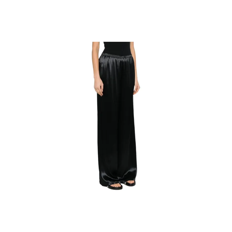 Ferragamo Wide leg Satin Trousers-3