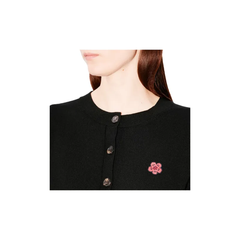 KENZO Logo Embroidery Cardigan-5