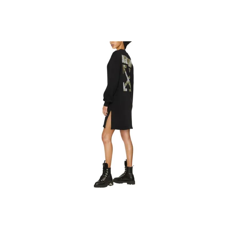 OFF WHITE Logo print Mini Dress-2