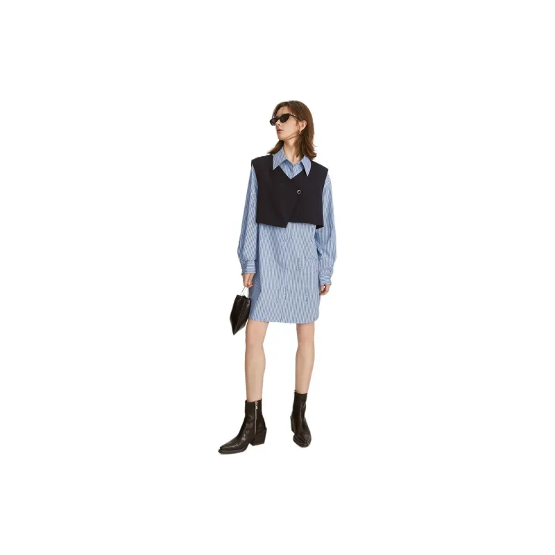 ELLE Casual Suit Women's Multicolor Stripes-2