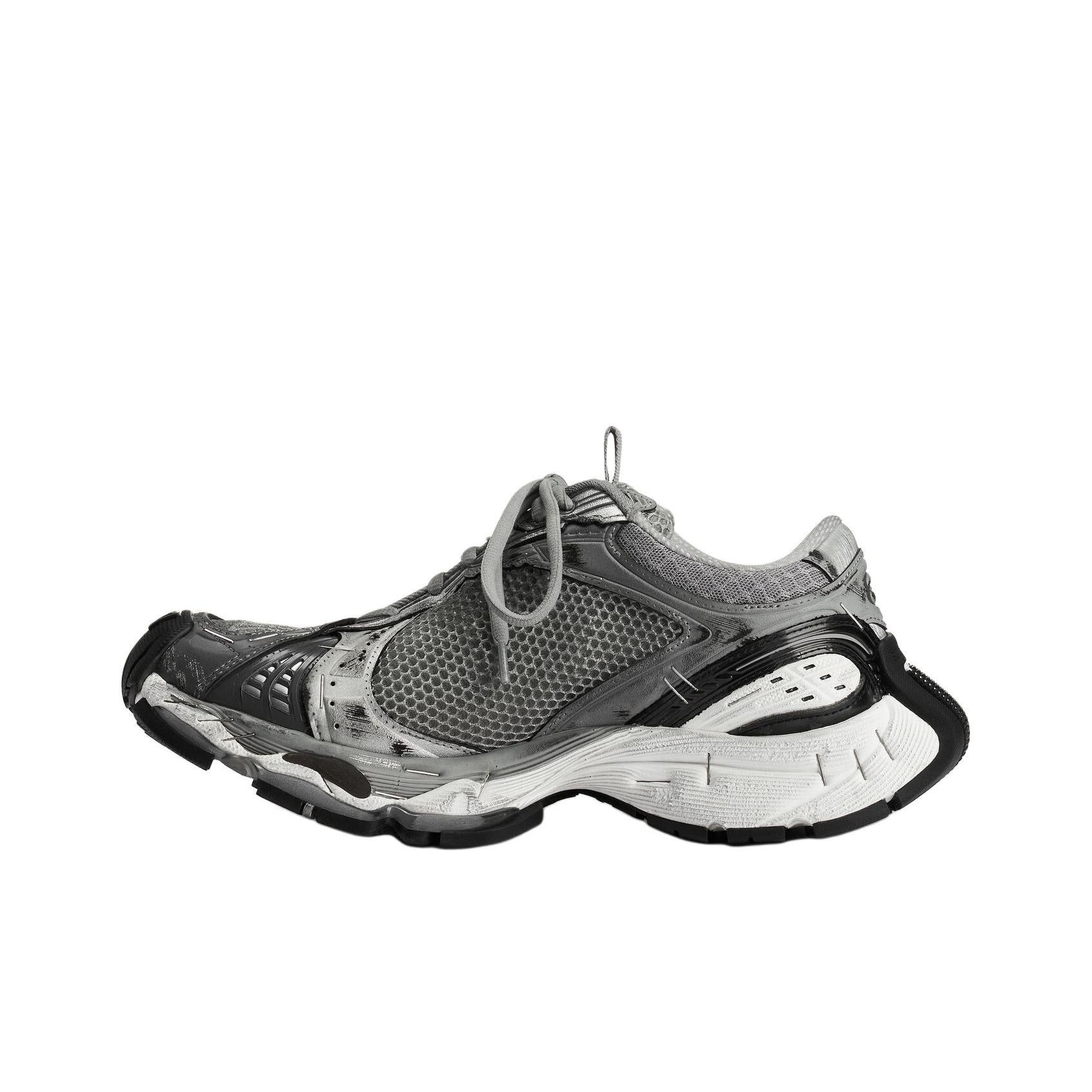 Balenciaga Stapler Panelled Lace-Up Sneakers Women's - POIZON