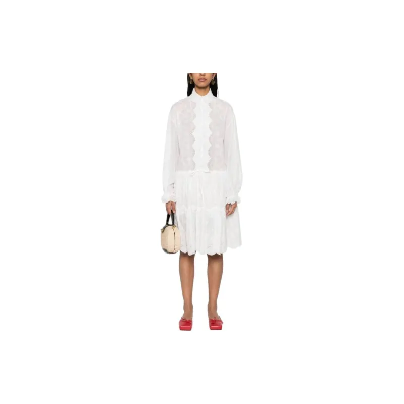 ERMANNO SCERVINO Long Sleeved Dress Women's White-1