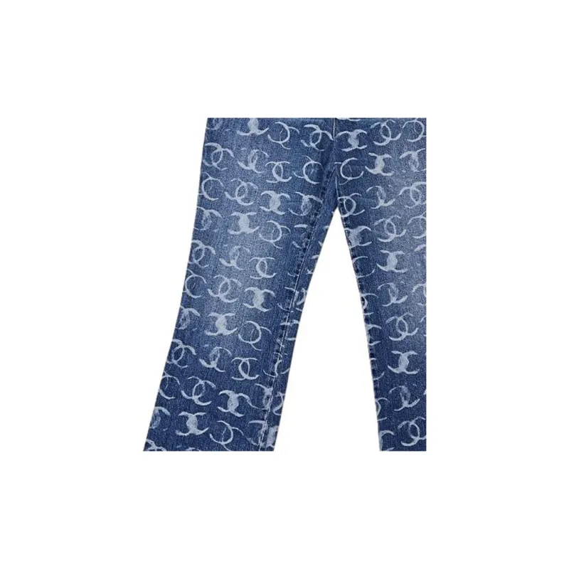CHANEL 23 Fall And Winter 23B Jeans Women's Dark Blue-2