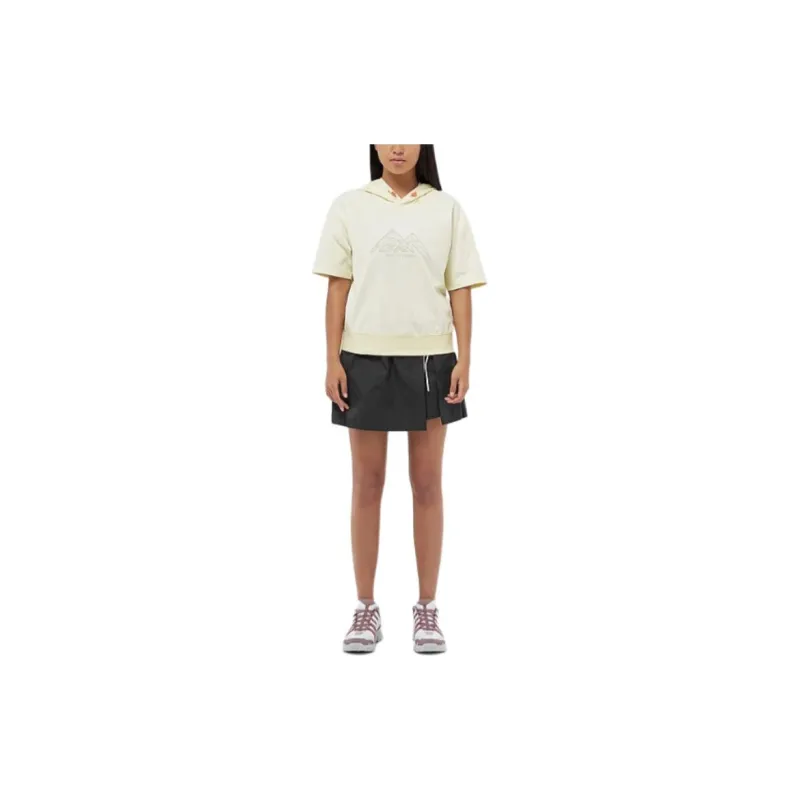 Skechers Drop Shoulder Sleeve T Shirt Women's Snow Pear Ice Cream Yellow-2