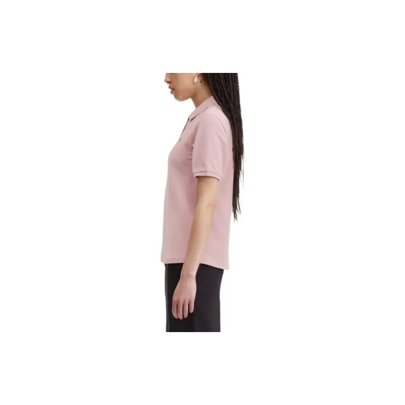 FRED PERRY Polo Shirt Women's Gray Rose Pink-4