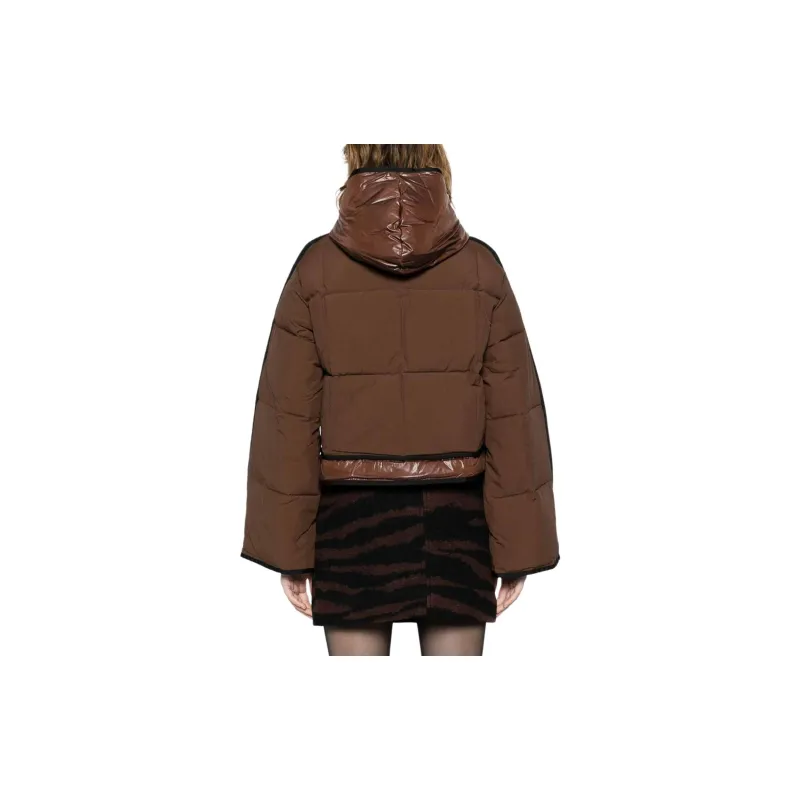 GANNI Jackets Coats Women's Brown-2