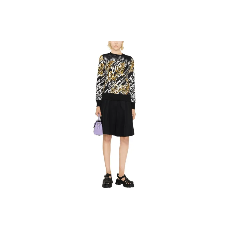 VERSACE JEANS COUTURE Sweatshirts Women's Black-1
