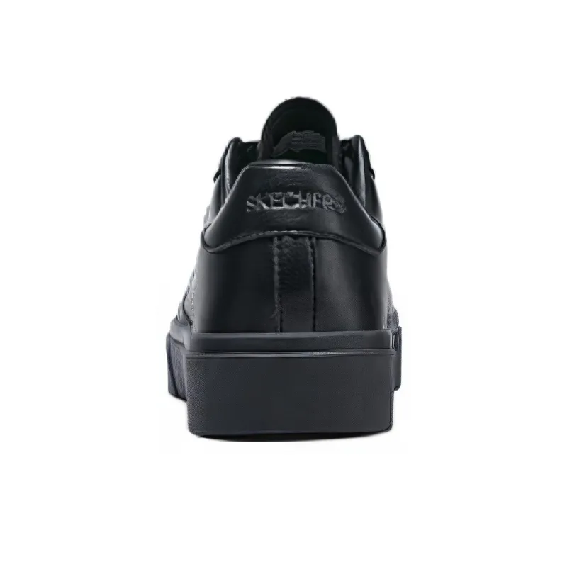 Skechers Cushioning Wear Resistant Low Top Skateboard Shoes Men's All Black-3