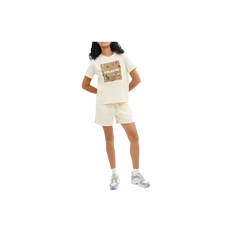 COACH SS24 T Shirt Women's Cream-1