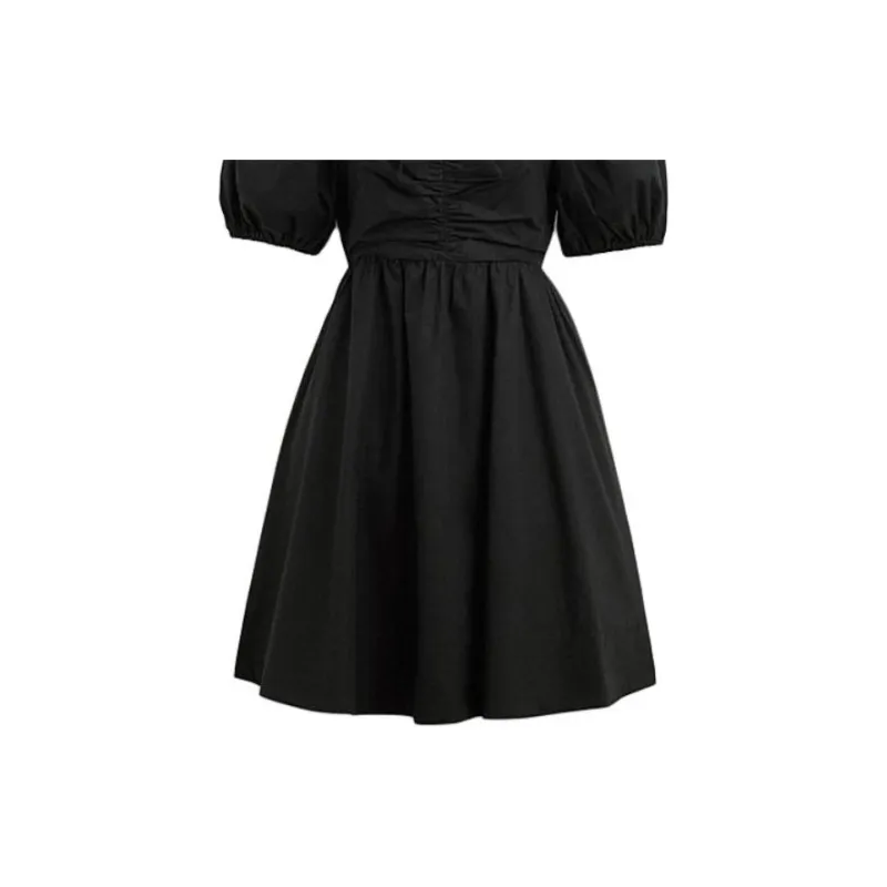 COACH SS24 Short Sleeved Dress Women's Black-5