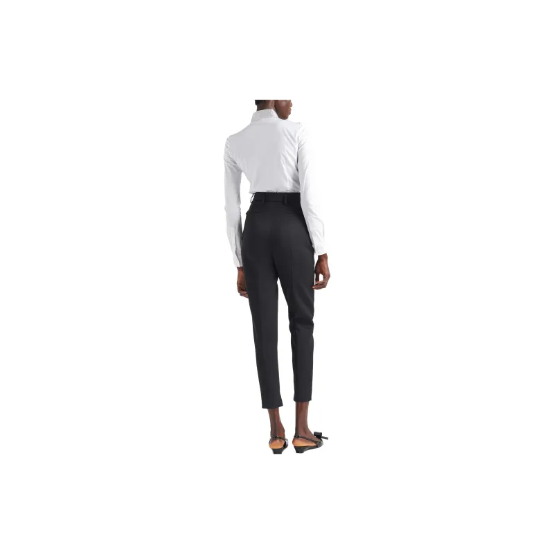 PRADA Rhinestone embellished Cotton Shirt-2