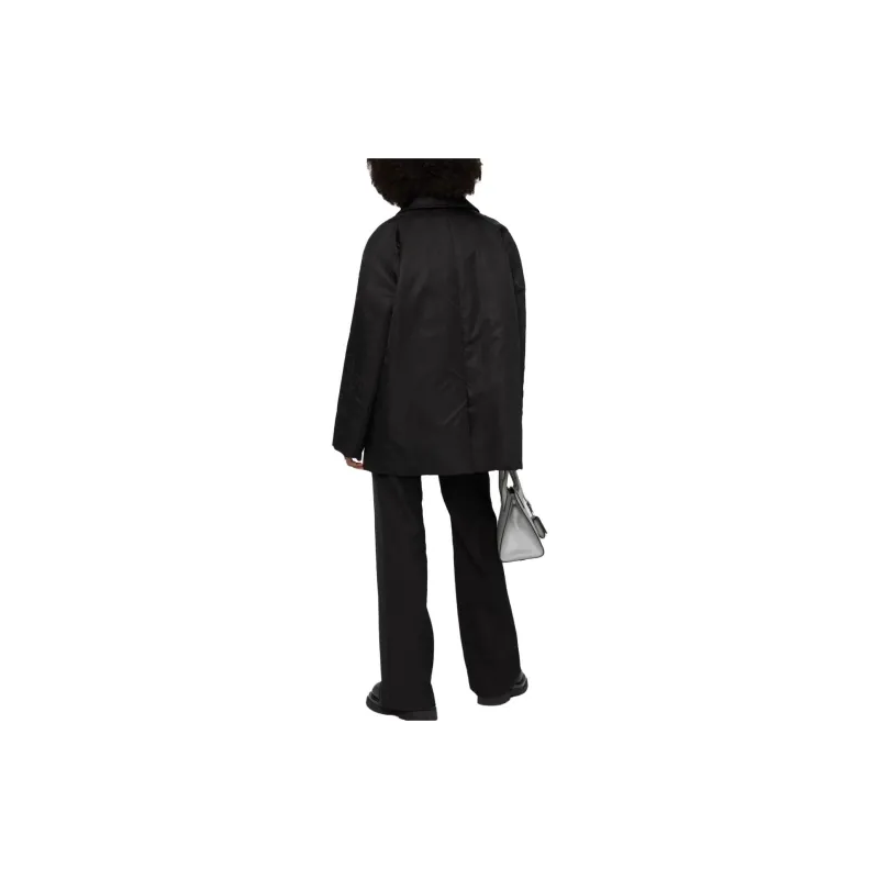 PRADA Buttoned V Neck Coat-3