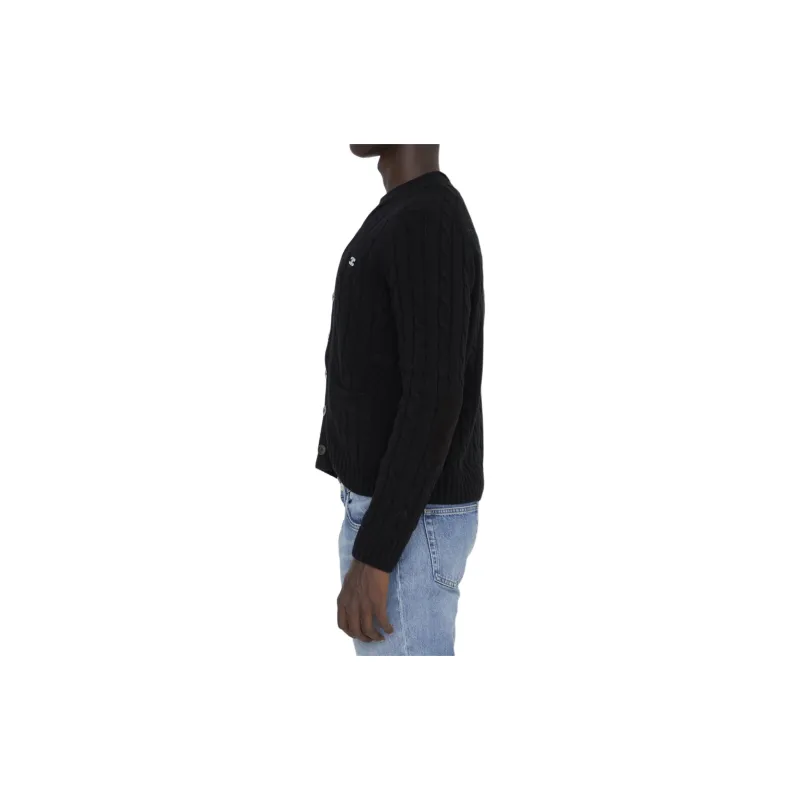 CELINE Cable knit Triomphe Sweater In Cashmere-4
