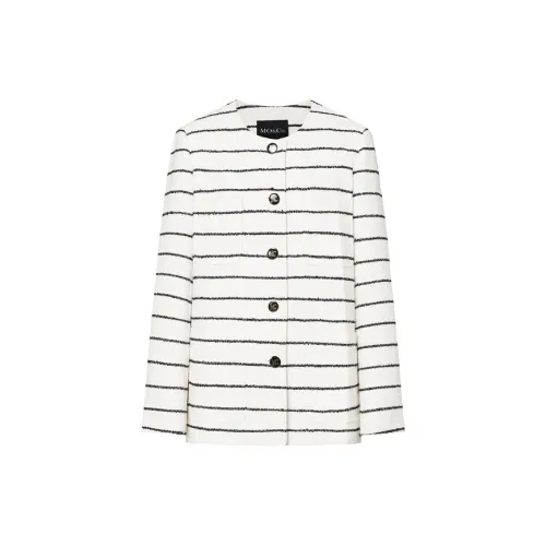 MO&CO Knitwear Women's White/Black Striped